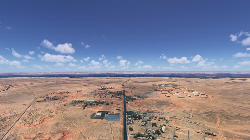 3D - Aerial shot of the Red and White Pyramids of Giza in Al Giza Desert. Egypt