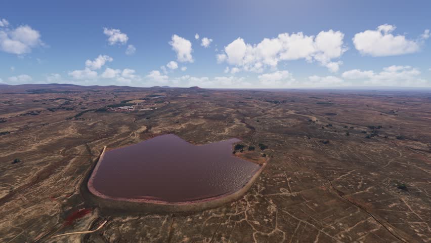 3D - Circular aerial drone shot of Gamla Nature Reserve in Golan Heights. Israel