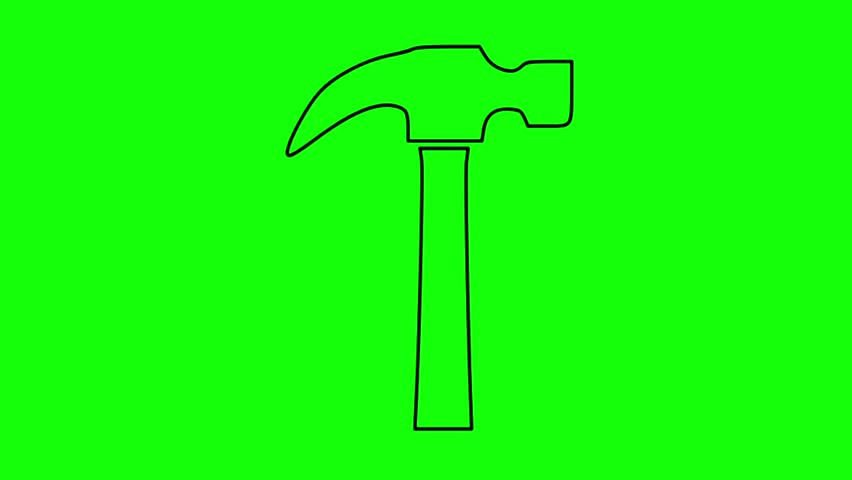 hammer icon isolated on background suitable for construction concepts