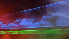 Rotating multicoloured lights in a nightclub. Nightclub show. Fog in neon light. - Powered by Shutterstock - Get 15% off with code: PIKWIZARD15