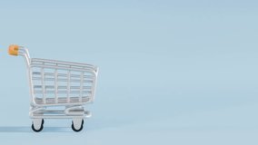 Back to school concept - school objects falling into shopping trolley - Powered by Shutterstock - Get 15% off with code: PIKWIZARD15