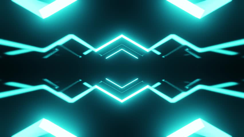 Light Blue Arrow tunnel VJ loop background animation