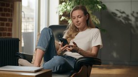 Happy Caucasian business woman answering mobile phone call joyful girl talk businesswoman female speaking smartphone calling chatting discussion online conversation work conversation sitting at home - Powered by Shutterstock - Get 15% off with code: PIKWIZARD15