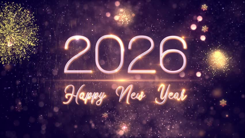 4K, 3840 x 2160 Pixels Resolution, 2026 Happy New Year Countdown, 
High Quality Happy New Year Countdown for Year 2026, 
Countdown starts from 10 Seconds