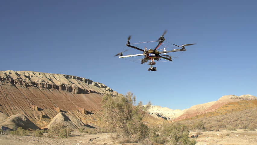 Flying Up Hexacopter. Radio controlled hexacopter flying machine