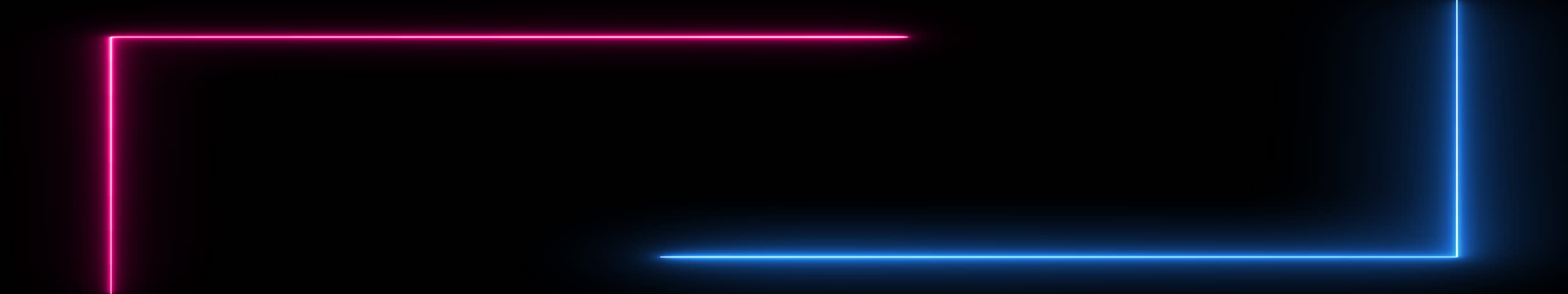Neon blue and pink saber lines moving in ultrawide resolution, creating a vibrant futuristic light motion effect with glowing trails and smooth energy flow for stunning cinematic visuals in high-defi