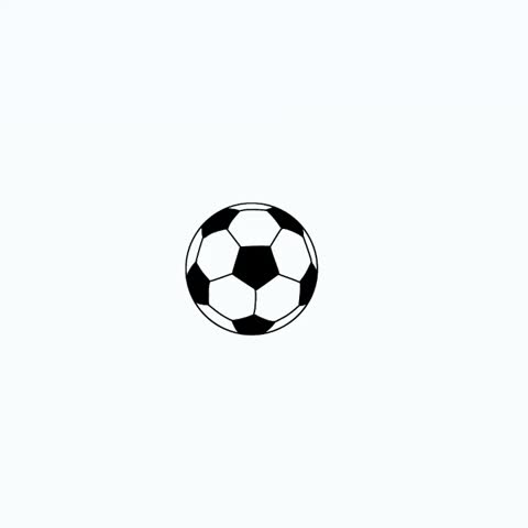 Realistic black and white soccer ball bouncing on a clean white background. Perfect for sports themes, game promotions, or athletic concepts. High quality and isolated for easy use.