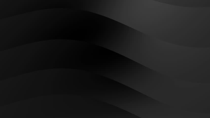 This video showcases seamless black abstract waves flowing rhythmically to create a smooth dynamic pattern with elegant and modern visual appeal perfect for design backgrounds.
