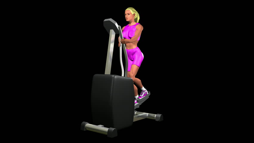 Woman Exercising Loopable HD1080