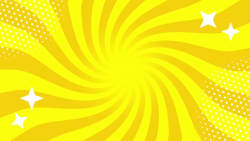 A radiant yellow swirl comic background exuding warmth and energy, perfect for cheerful, upbeat, and positive storytelling in pop-art style