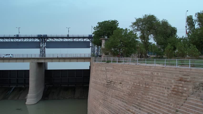 The Sindh River Bridge in Jamshoro is a vital infrastructure landmark in the Sindh province of Pakistan. Spanning the mighty Indus River (locally referred to as the Sindh River)