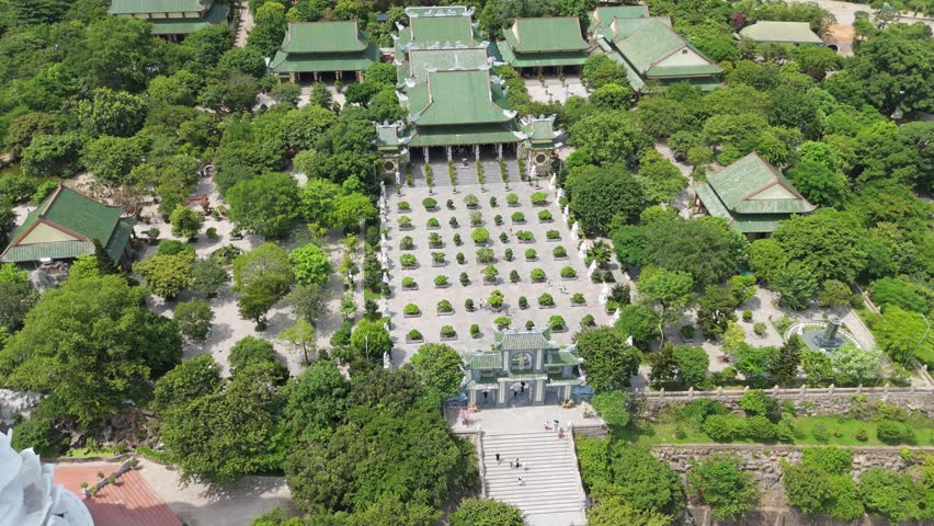 Linh Ung Pagoda Garden Footage - Son Tra