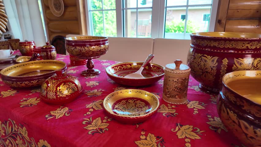 Authentic Russian tableware and household items