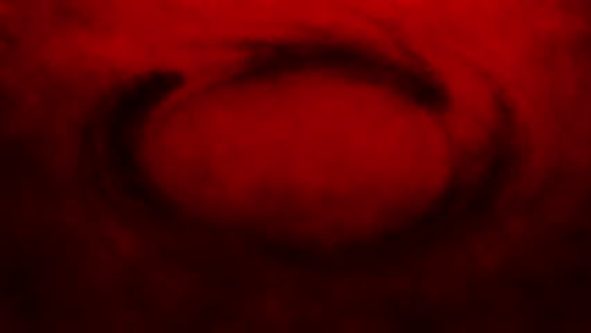 Gloomy shadows whirl. Dark ghosts scatter to sides and circle in chorus again. 2D animation in horror fantasy. Creepy animated backdrop movie. Vj loops and music clips. Black and red background.