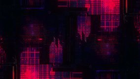 Neon glitch loop featuring abstract grids, pixel textures, cyberpunk aesthetics, and hi-tech overlays. Perfect for looping VJ visuals and motion design. - Powered by Shutterstock - Get 15% off with code: PIKWIZARD15