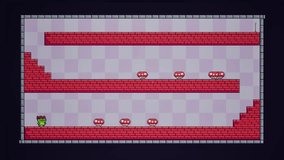 Watch this pixelated hero jump through a challenging retro game level! Great for showing game design, indie development, and nostalgic platformer action. Dynamic adventure awaits! - Powered by Shutterstock - Get 15% off with code: PIKWIZARD15