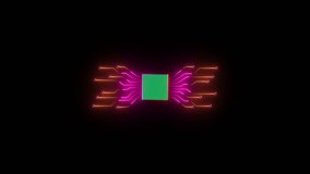 Stream overlay screens future theme neon design, Circuit board. Technology background. Central Computer Processors CPU concept. - Powered by Shutterstock - Get 15% off with code: PIKWIZARD15