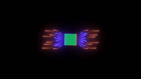 Stream overlay screens future theme neon design, Circuit board. Technology background. Central Computer Processors CPU concept. - Powered by Shutterstock - Get 15% off with code: PIKWIZARD15