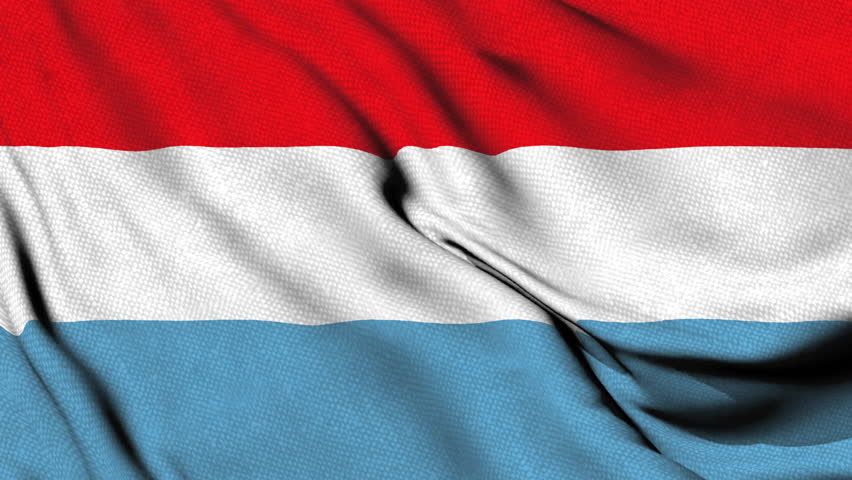 Flag of Luxembourg with horizontal red, white, and light blue stripes, representing the nation’s history, identity, and European heritage.
