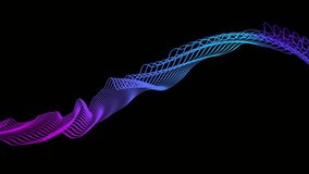 curved wavy lines tech futuristic motion background. dynamic abstract line waving loop line. Metaverse Abstract Seamless wave abstract lines stream 4K background loop - Powered by Shutterstock - Get 15% off with code: PIKWIZARD15