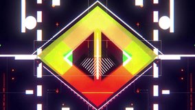 Neon glitch loop featuring abstract grids, pixel textures, cyberpunk aesthetics, and hi-tech overlays. Perfect for looping VJ visuals and motion design. - Powered by Shutterstock - Get 15% off with code: PIKWIZARD15