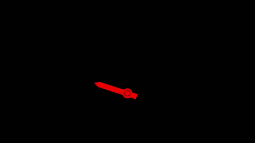 Animation indicator level meter customer service. Motion video abstract measuring scale with black background.