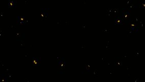Golden and Orange Confetti Falling with Sparkling Light Particles – Seamless Loop Animation - Powered by Shutterstock - Get 15% off with code: PIKWIZARD15