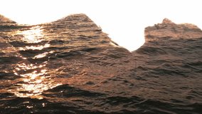 Vertical video. Water silhouette. Nature energy. Inner peace. Double exposure sunset sea waves in relaxed woman profile outline isolated on white. - Powered by Shutterstock - Get 15% off with code: PIKWIZARD15