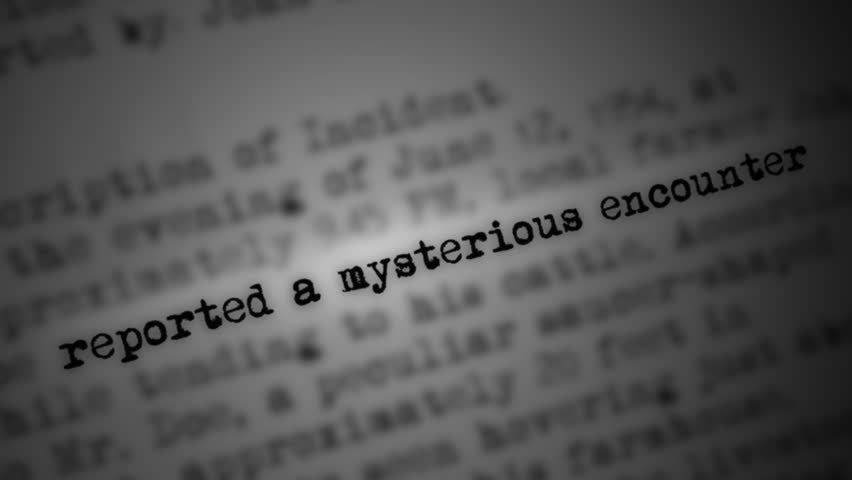 Highlighted witness statement reveals 'Mysterious Encounter' with UFO