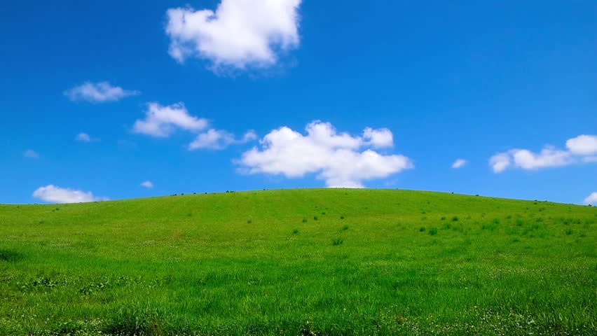 Grassland and the open sky (Biei, Hokkaido)