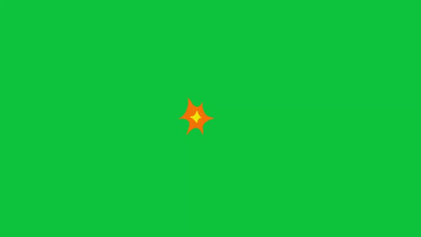 A bright pop explosion reveals bold “WOW” text—perfect for punchy reveals, big moments, transitions, and attention-grabbing highlights on green screen