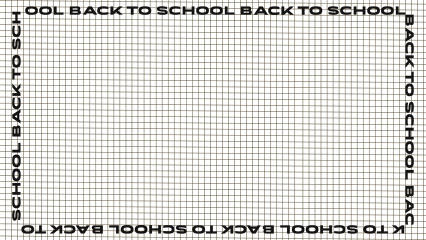 Back to school themed classroom decoration with grid design and motivational phrases