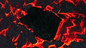 Glowing fresh lava stream flow, Icelandic volcano eruption closeup - 4k slow motion - Powered by Shutterstock - Get 15% off with code: PIKWIZARD15