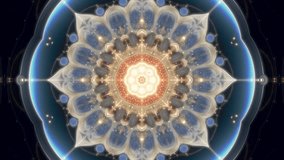 Engaging animated kaleidoscopic in vibrant colors. A 30 second seamless loop designed for engaging social media on Reels, Shorts, and TikTok. Ideal for Canva and Adobe. Vertical 9x16 format. - Powered by Shutterstock - Get 15% off with code: PIKWIZARD15