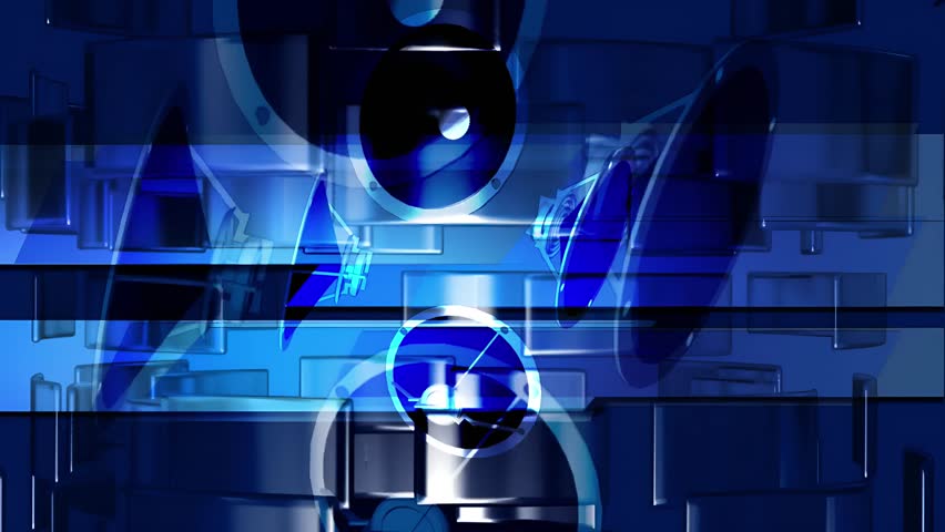 Blue Sonic Echoes of a Digital Machine