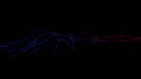 Colorful glowing network lines and points forming a polygonal mesh with smooth rainbow gradient on a black background. - Powered by Shutterstock - Get 15% off with code: PIKWIZARD15