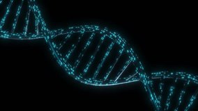 Futuristic Glowing DNA Helix in a Digital Space. Flowing Stream of Glowing Binary Code in a Dark Digital Space Representing Data Flow and Advanced Technology. Seamless loop animation background - Powered by Shutterstock - Get 15% off with code: PIKWIZARD15
