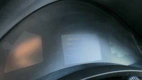 Electronic instrument panel of an electric vehicle. The car starts.  - Powered by Shutterstock - Get 15% off with code: PIKWIZARD15