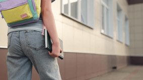 child goes school, child kid carries book hand, child kid carries school textbook hand, elementary school student, educational program, child goes to class holding book hand, class lessons lessons - Powered by Shutterstock - Get 15% off with code: PIKWIZARD15