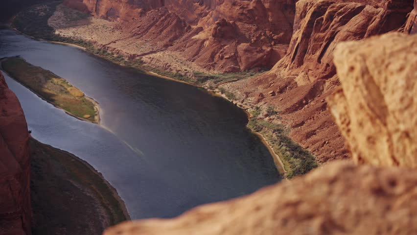 Horseshoe Bend Colorado River View from Cliff Arizona