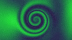 Vibrant abstract background with swirling spiral shape in glow neon green and violet. Grain noise, grange texture. Spin motion. Hypnotic helix animation. Pulsating bright colors vortex. Fractal design - Powered by Shutterstock - Get 15% off with code: PIKWIZARD15