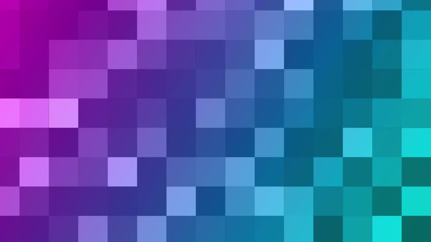 Pixelated Gradient Pattern Purple Teal Background Loop