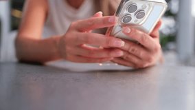 Close-up of two hands holding smartphones in urban setting showing modern connectivity - Powered by Shutterstock - Get 15% off with code: PIKWIZARD15