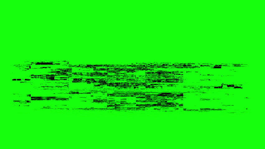 4k animation of fifteen seconds countdown with digital time, 15 to 0 countdown, 2 digit number with glitch effect and shadow reflection on green background