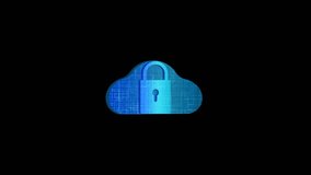 Cloud Security Lock Icon on Digital Grid Background, Data Protection and Cybersecurity Concept.Blue cloud with security lock icon on digital technology background - Powered by Shutterstock - Get 15% off with code: PIKWIZARD15