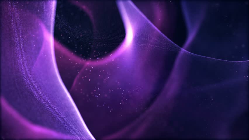 Elegant Purple Velvet Background - Abstract Luxury Fabric Animation 4K