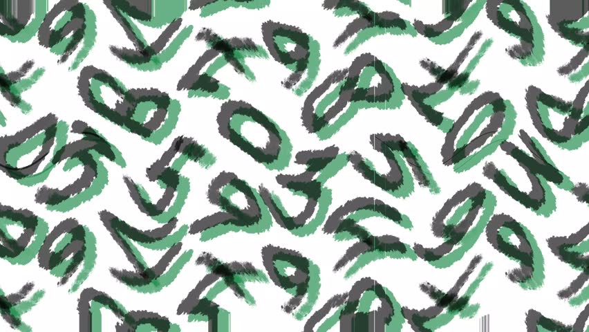 fluttering background animation filled with green numbers