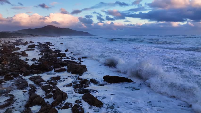 Aerial view of the ocean