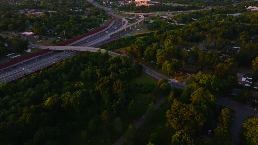 Aerial view of Charlotte