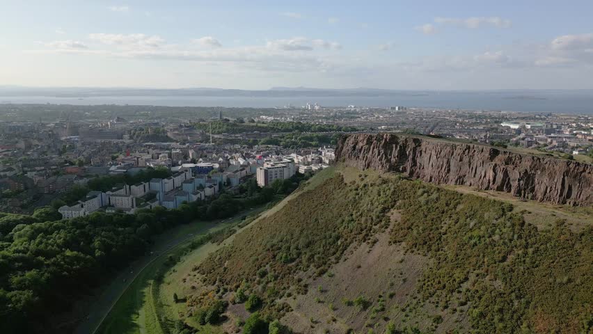 Aerial orbit around the local iconic Arthur